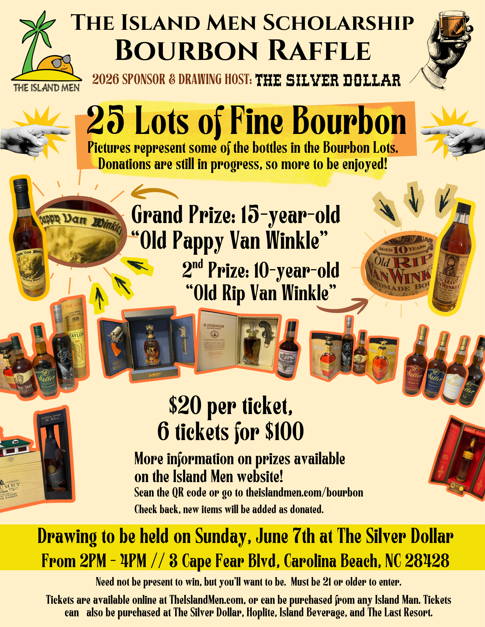 Bourbon Raffle Examples Scholarship Bourbon Raffle Drawing (Buy Tickets Here) – The Island Men